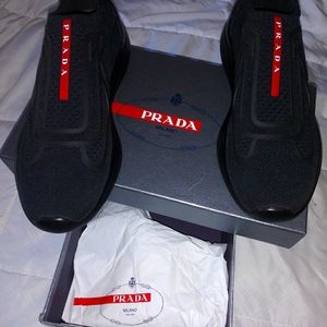 Men Prada Sport Knit Sneaker